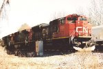 Tied down grain train